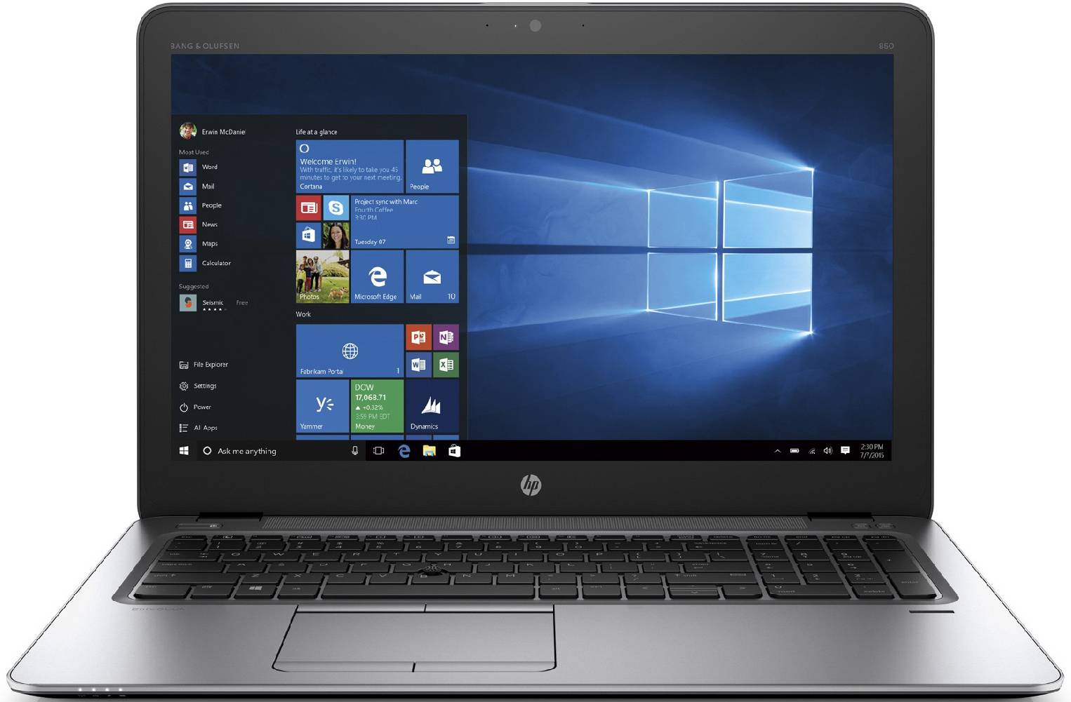 لپتاپ اچ پی استوک (HP) | EliteBook 850 G3 | avincomp.com